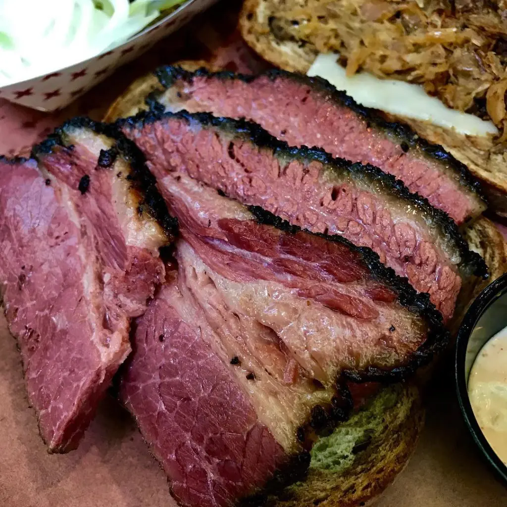 Tejas Chocolate & Barbecue makes it all in a giant custom smoker. 