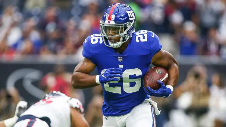 Giants running back Saquon Barkley showed every bit of his star power against the Texans.