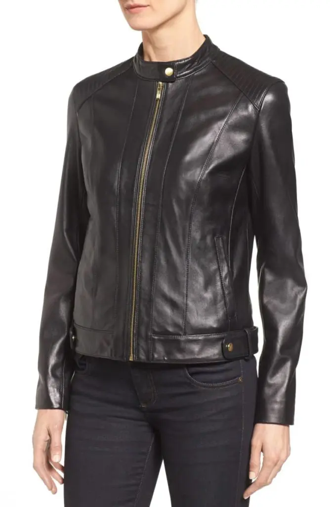 Kaley's selection: Cole Haan leather moto jacket