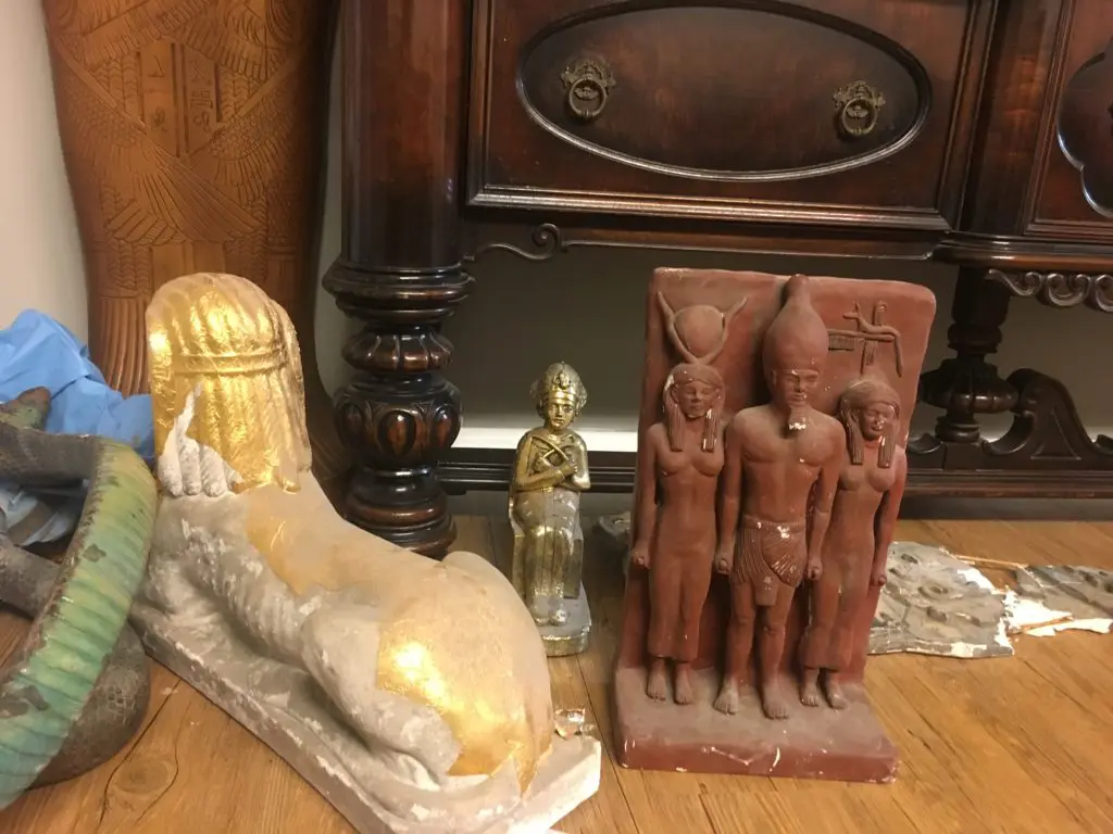 Countless items were stolen, but some were salvaged.