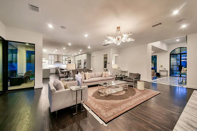 The contemporary-chic home at 5519 Lynbrook was renovated just this year. 