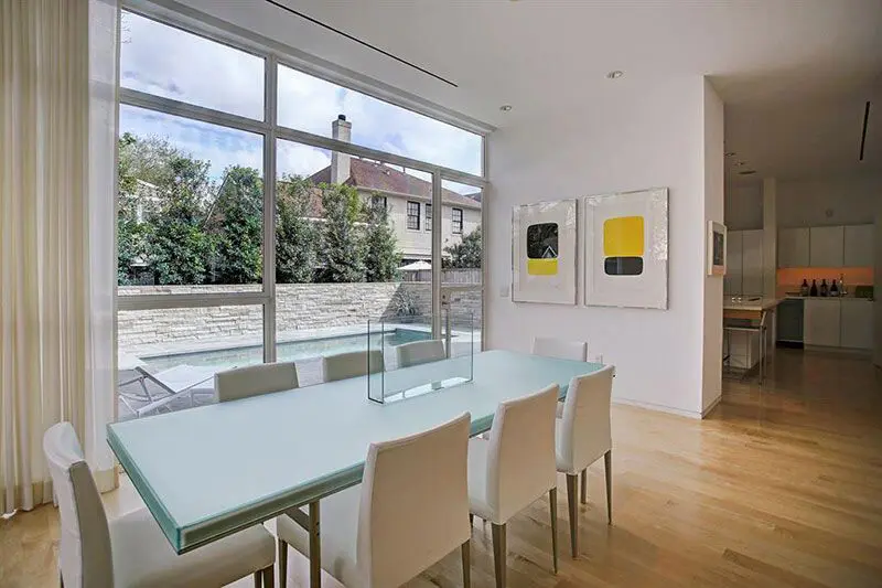 The open floor plan at 6001 Charlotte makes the space seem even more expansive than its 2,800 square feet. 