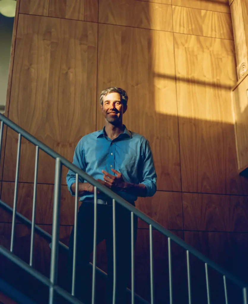 Following Beto — an Afternoon at an Inner-City Houston School With the Man Who Wants to Change Texas Politics: O’Rourke Talks of Growing Up in a Border Town, Swears He Doesn’t See Red and Blue