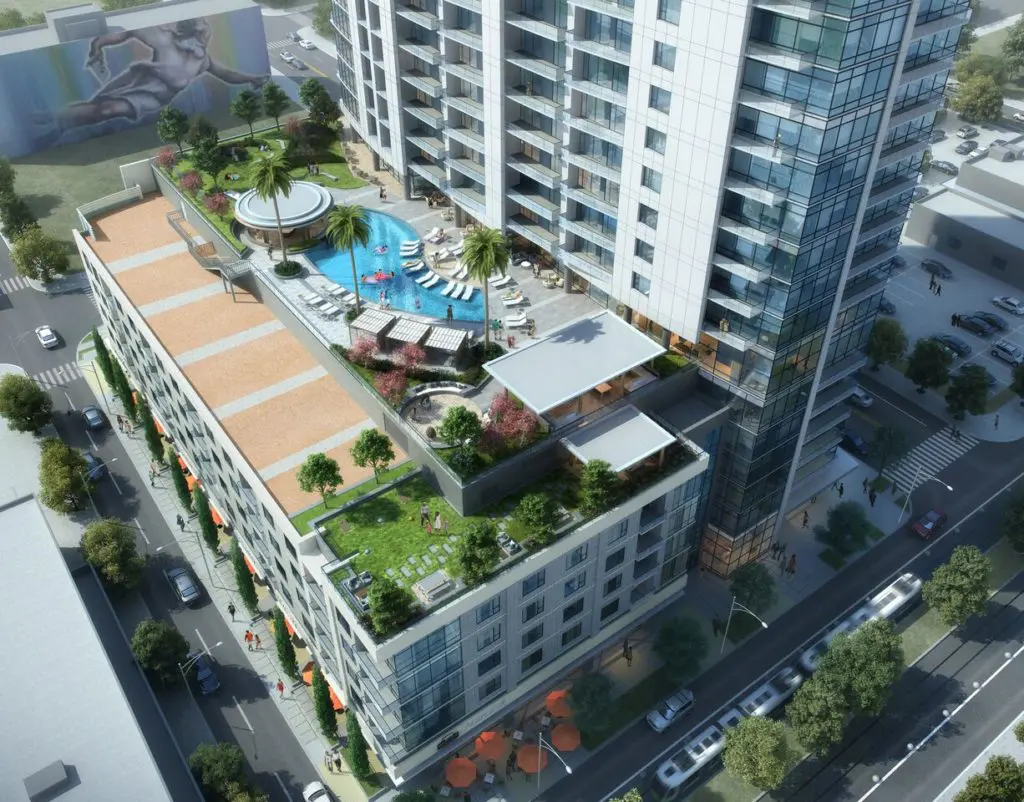 The 8th floor will feature a half-acre pool deck. 