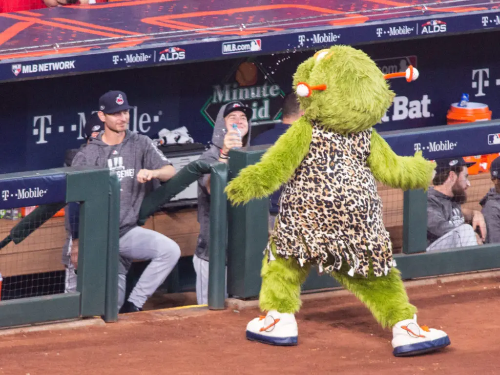 Orbitz tormented the Cleveland Indians in his own way before Justin Verlander did. (Photo by F. Carter Smith.)