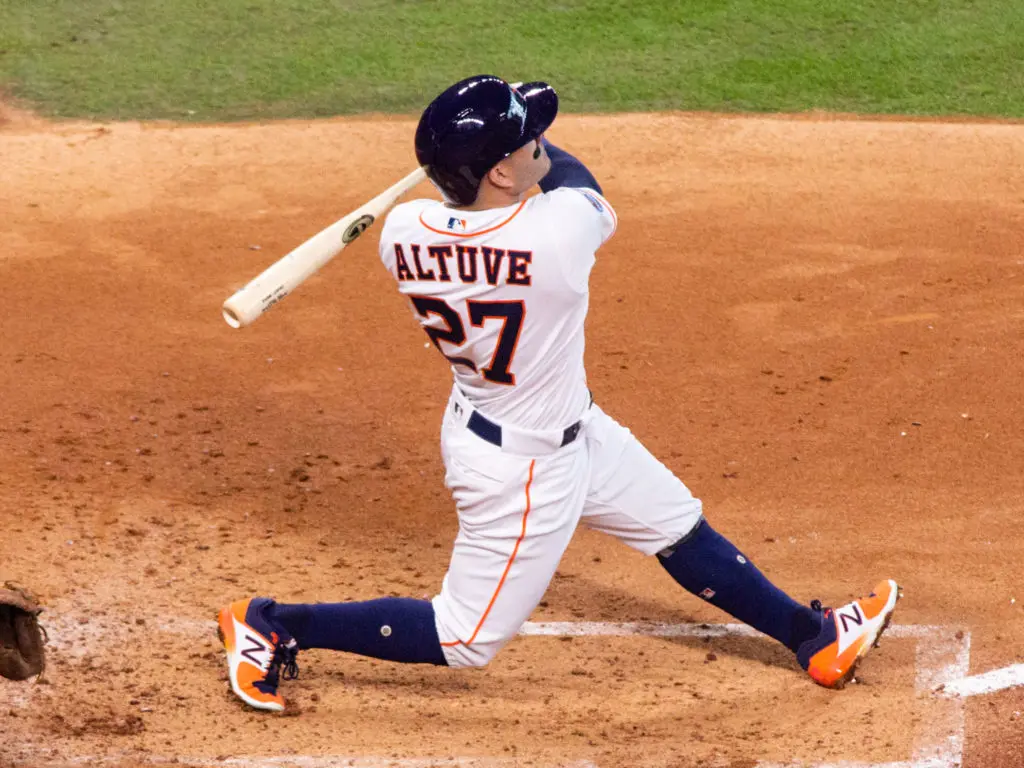 Jose Altuve is still hitting big postseason home runs. (Photo by F. Carter Smith.)