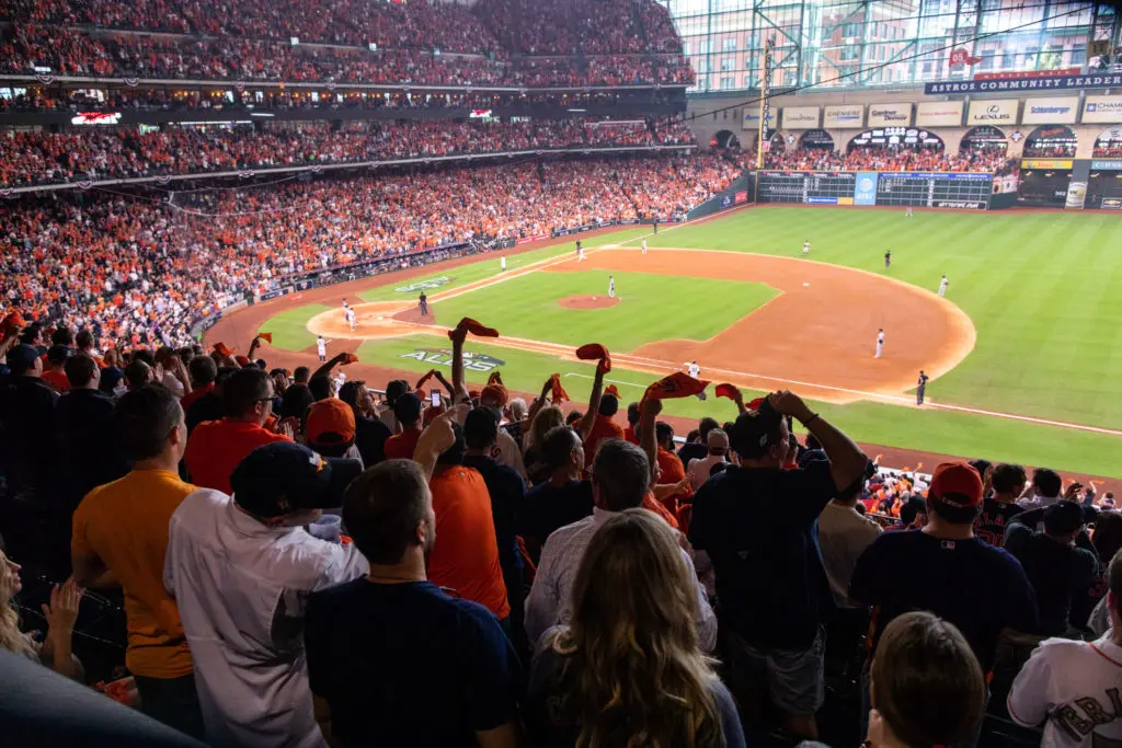 There is nothing quite like playoff baseball at Minute Maid Park. (Photo by F. Carter Smith.)