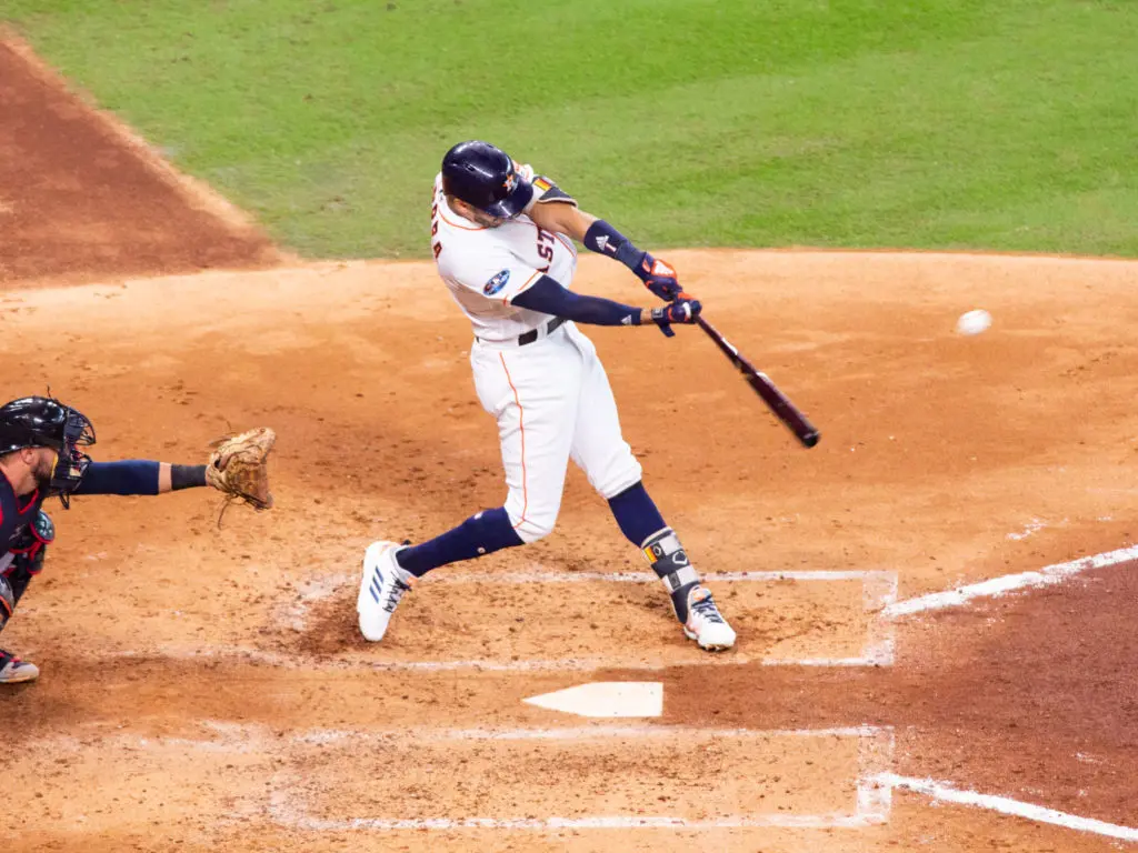 Carlos Correa is getting his playoff swing back. (Photo by F. Carter Smith.)
