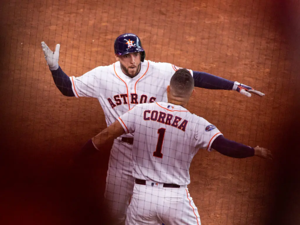 The Astros racked up 12 hits to the Indians three in Game 1 of the playoff series. (Photo by F. Carter Smith.)