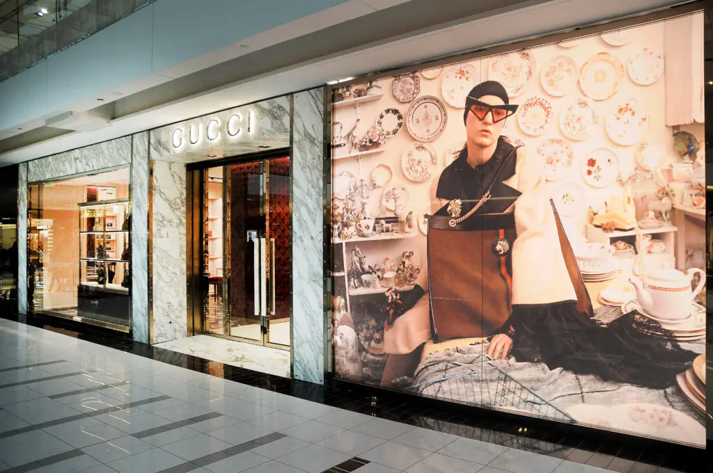 The new Gucci boutique in The Galleria. 