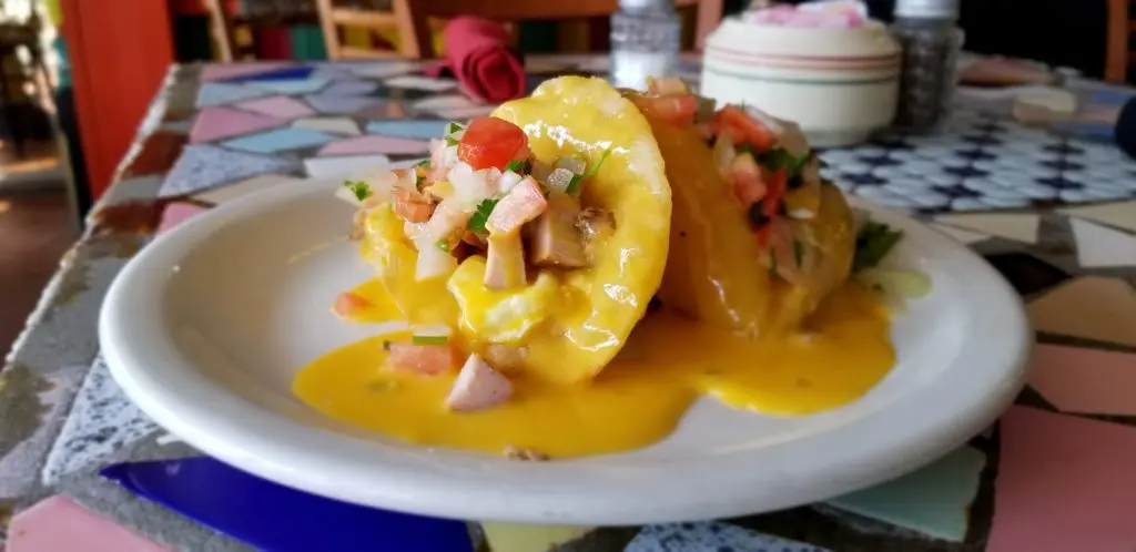 Spanish Village's puffy tacos hit the spot for brunch.