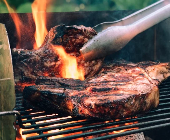 Louie King takes sides just as seriously as the meats. 