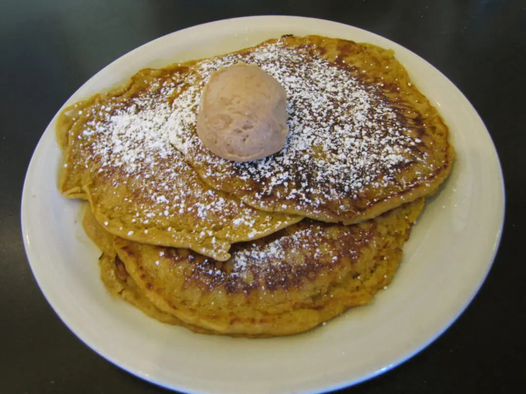 You haven't had pumpkin until you've had these pancakes from Cafe Brazil. 