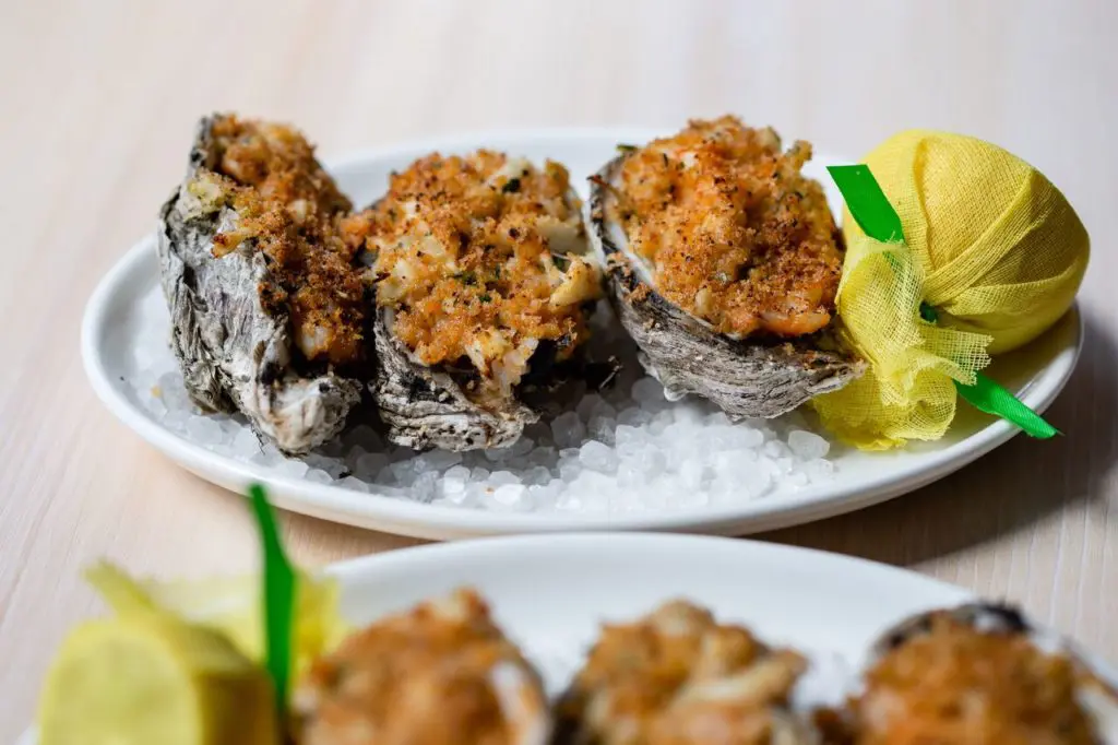 Hearth-roasted oysters smack of New Orleans. 
