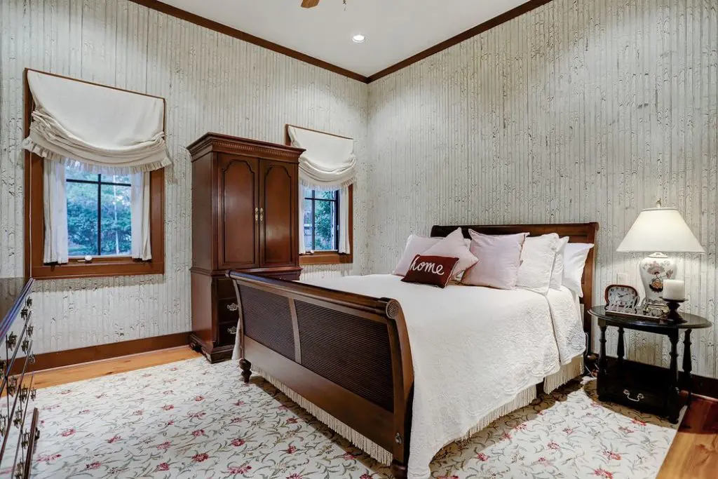 The house has five bedrooms. 