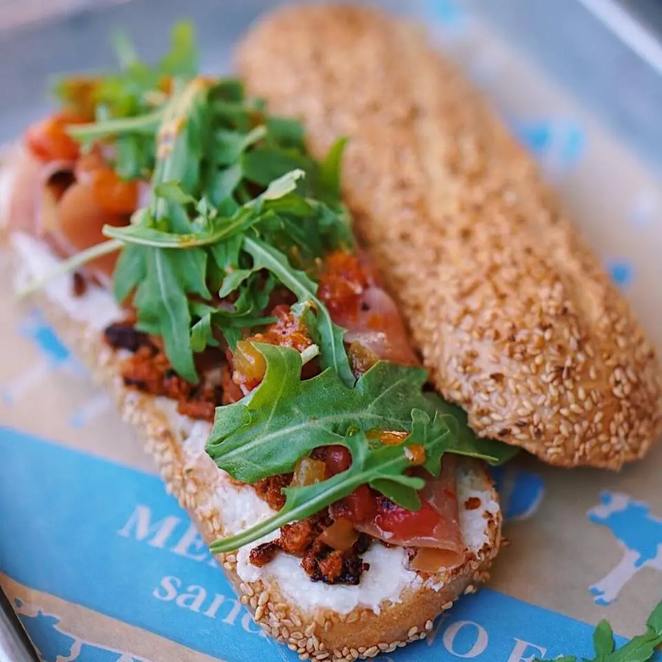 Mendocino Farms promises artisanal sandwiches. 