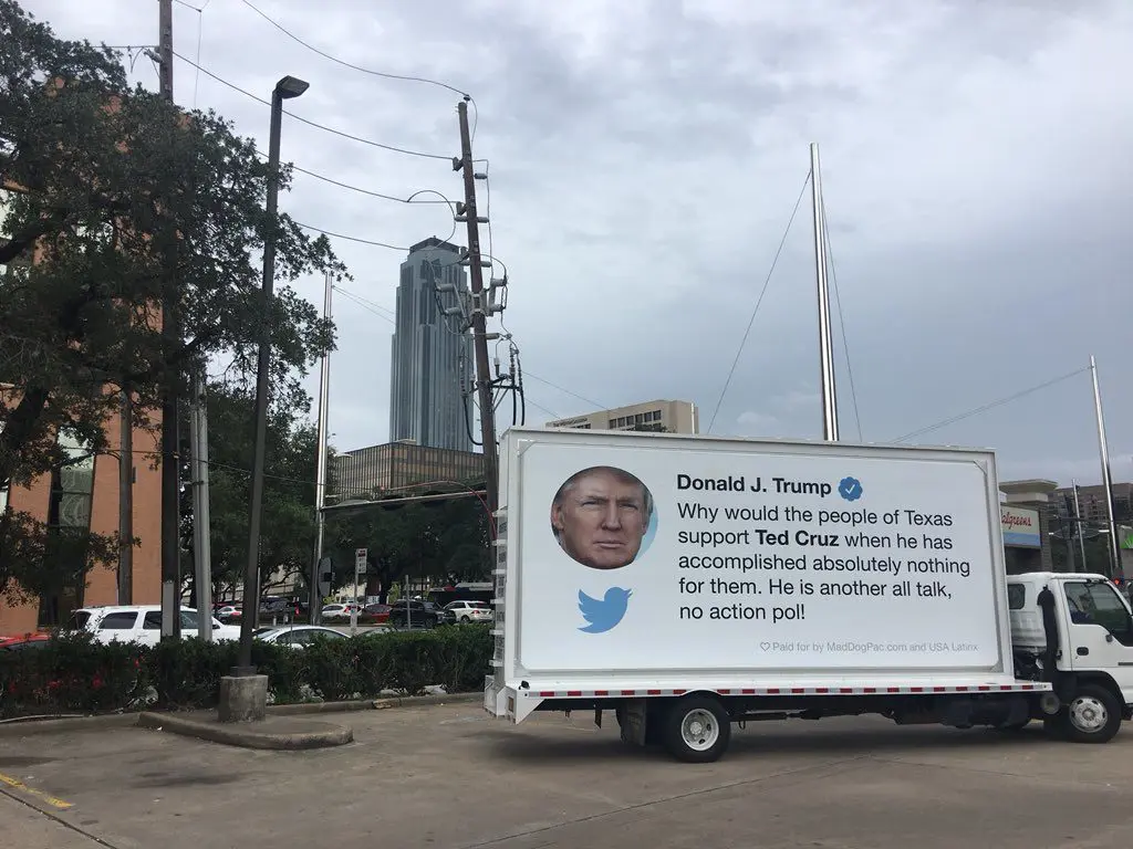 The truck is making the rounds across Texas. 