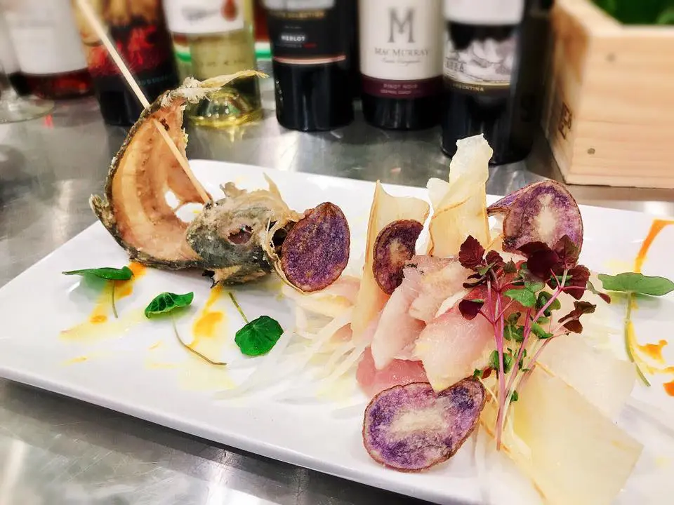 Wagyu Hibachi and Sushi Grill makes delightful fresh Aji sashimi. 