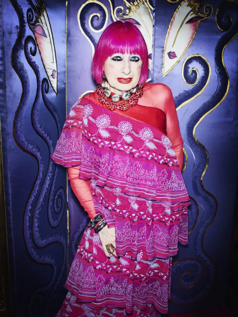 British Style Rebel Dishes on Designing for the Queen, Freddie Mercury and Grande Dames: Behind the Pink Hair of the Iconic Zandra Rhodes