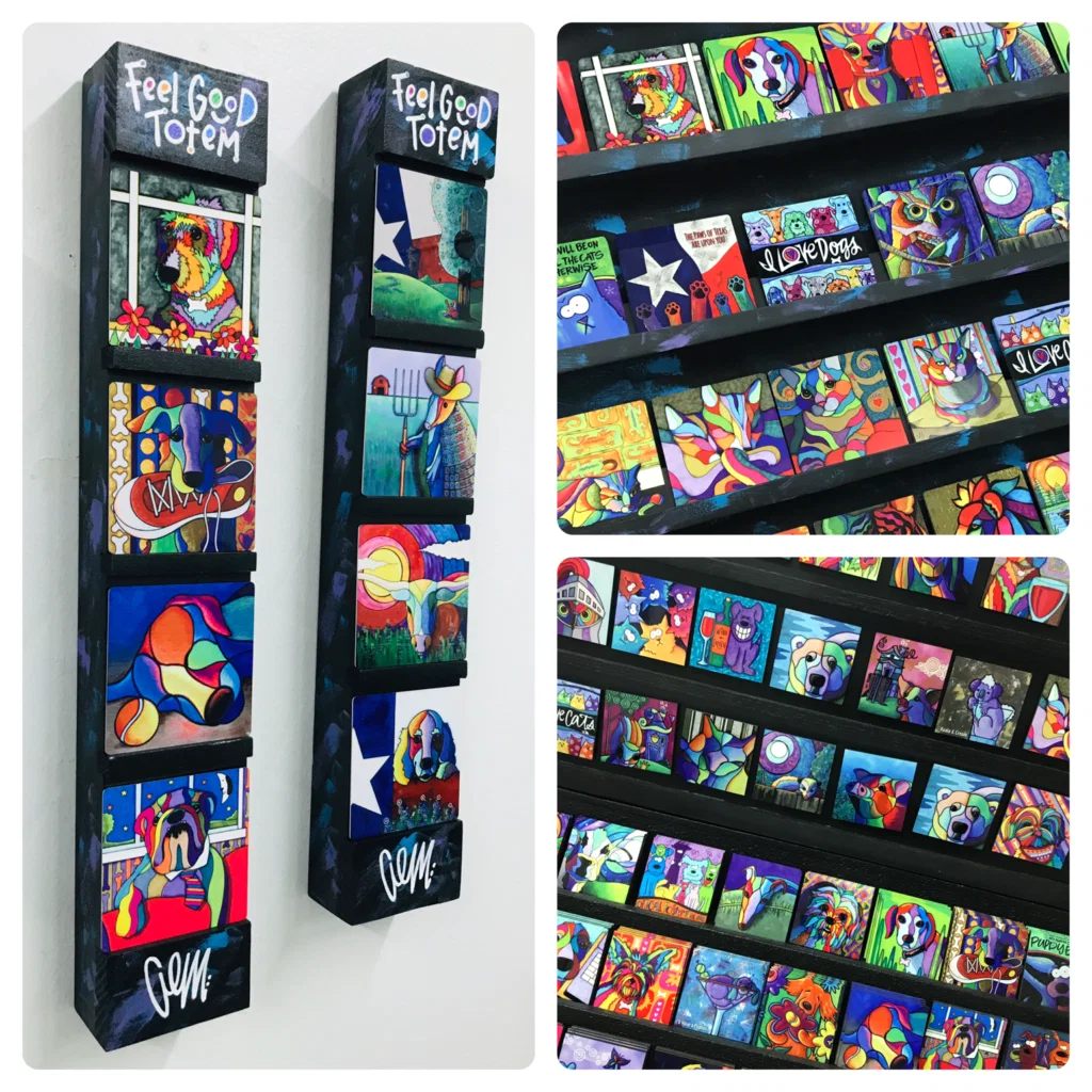 April Murphy's “Feel Good Totems,” 2018 (Winter Street, Studio 3B)