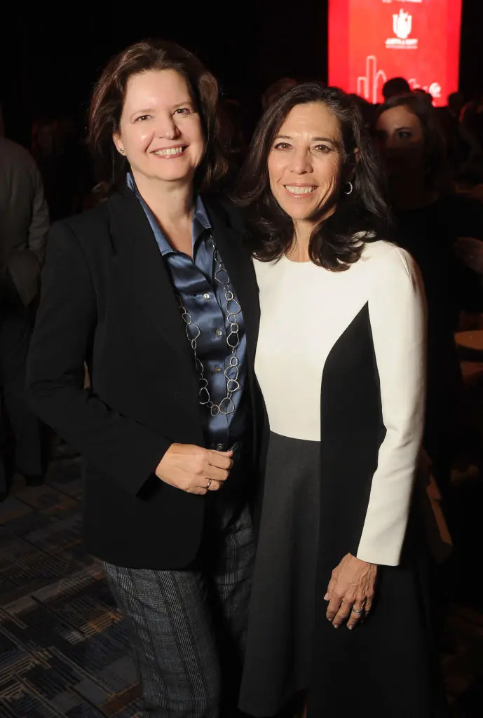 Doreen Stoller and Jill Jewitt at the 2018 National Philanthropy Day's "Change the World with a Hero's Heart" Awards Luncheon at the Hilton Americas Hotel Thursday Nov. 15, 2018.(Dave Rossman Photo)