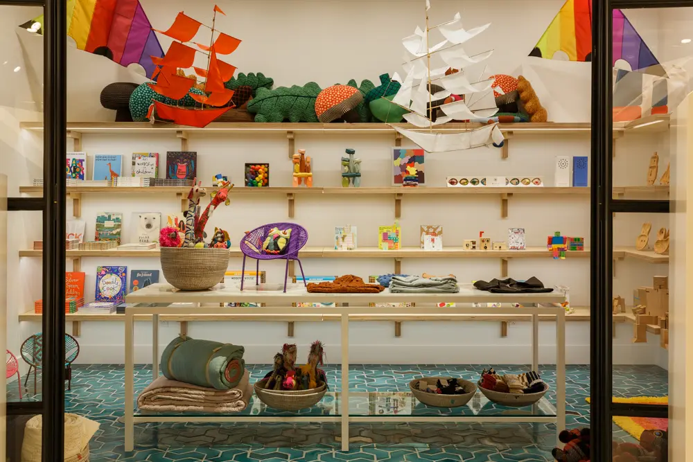Kids Now at Forty Five Ten features unique clothing, whimsical toys, accessories and gifts for kids. (Photo by Max Burkhalter.)