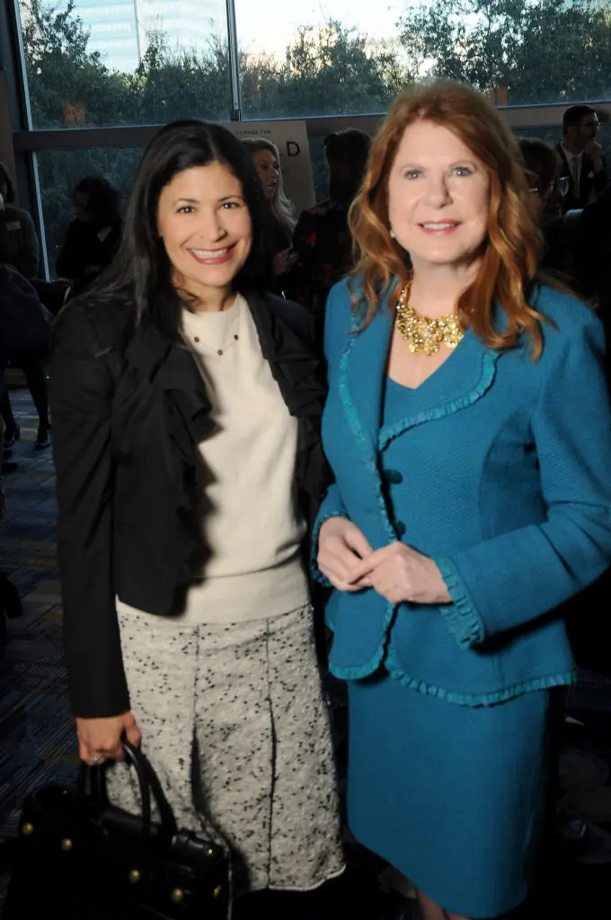 Kristy Bradshaw and Joni Baird at the 2018 National Philanthropy Day's "Change the World with a Hero's Heart" Awards Luncheon at the Hilton Americas Hotel Thursday Nov. 15, 2018.(Dave Rossman Photo)