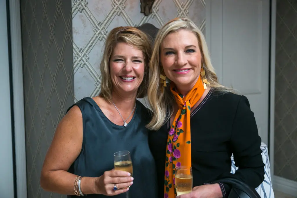 Sarah Hamlin, Katherine Reeves at TACA Appreciation Dinner