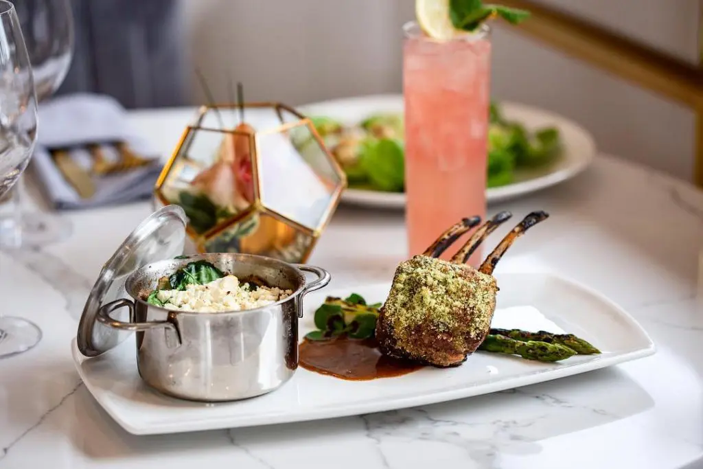 The rack of lamb at Bisou is nothing short of succulent. 