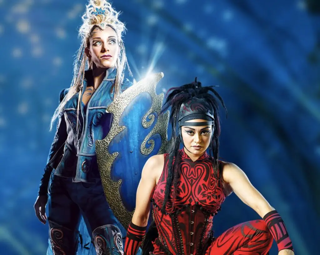 Amaluna was inspired by Mozart's The Magic Flute and Shakespeare's The Tempest. 