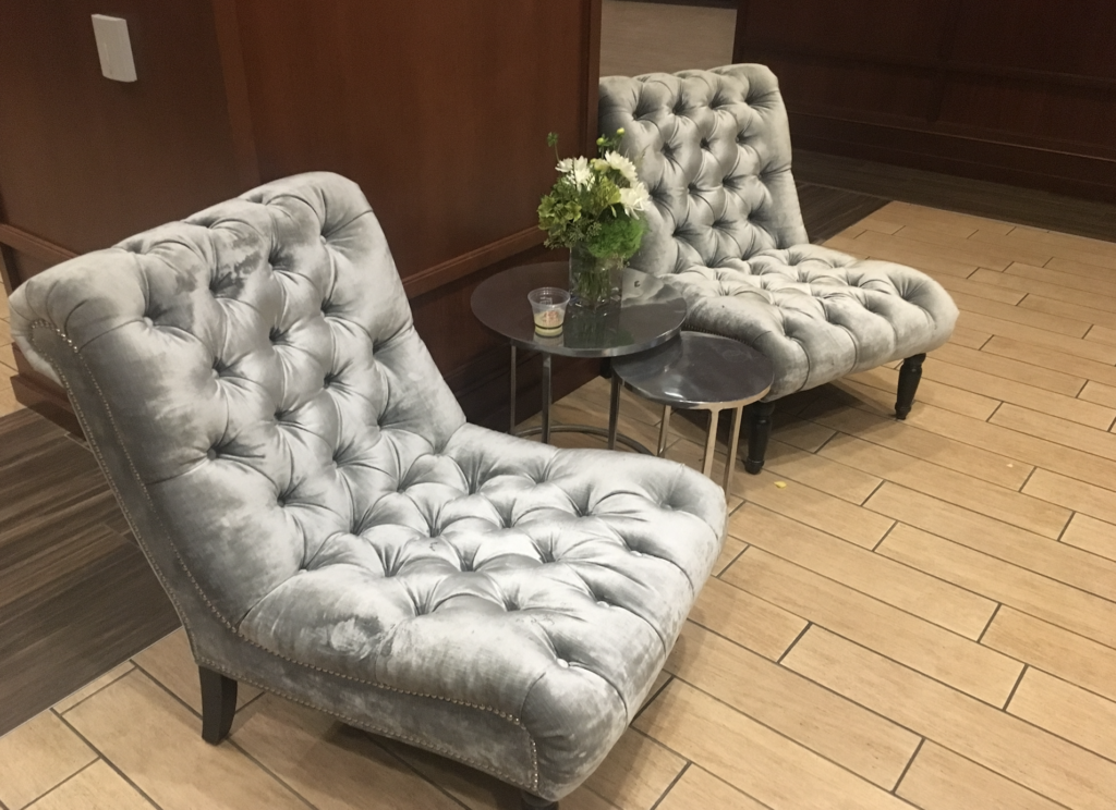 The Rockets new lounge features some comfy seating.