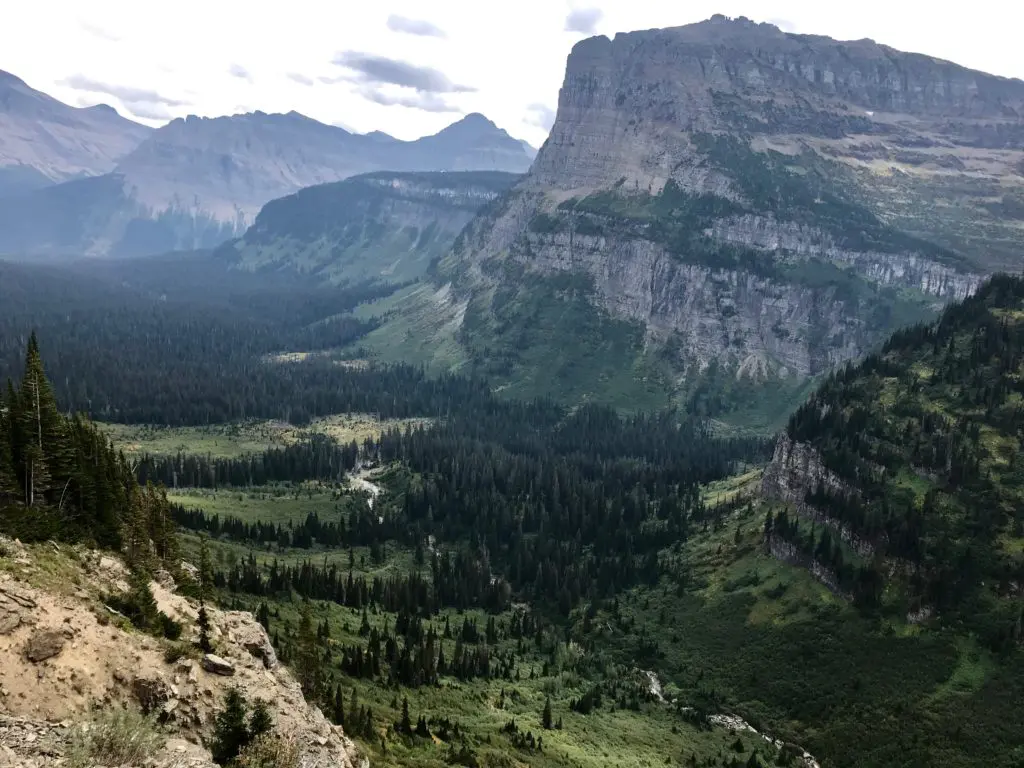 View from Going-to-the-Sun Road in Glacier National Park