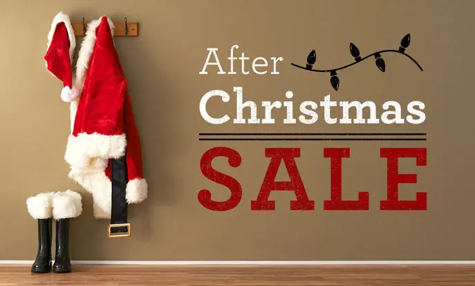 The after Christmas sales are sometimes the best part of the season.