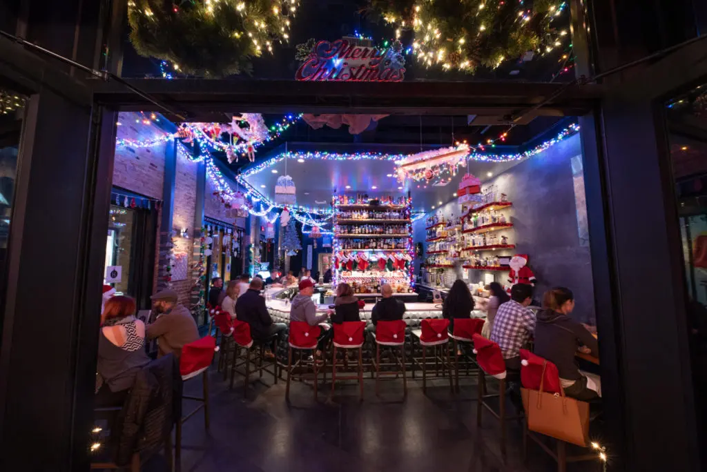 It's more than beginning to look a lot like Christmas at Dallas' HIDE bar.