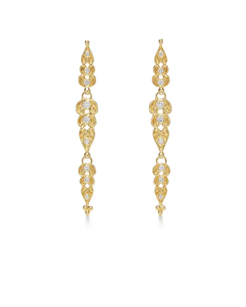 18K Dynasty Drop Earrings