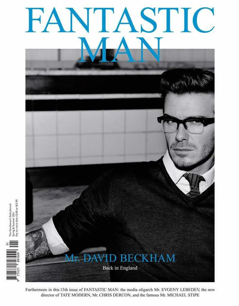 Fantastic Man with cover boy David Beckham 