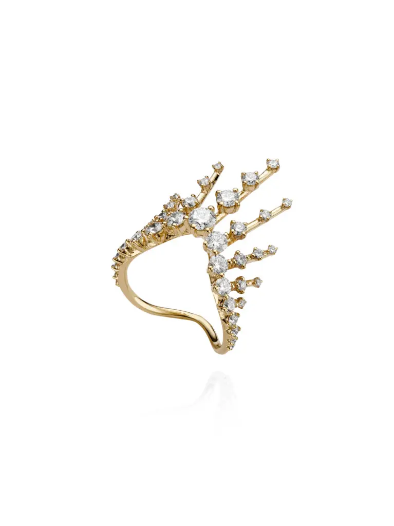 Fernando Jorge Radiant Ring in 18K gold with diamonds $9,670, at net-a-porter.com, ufgrangehall.com