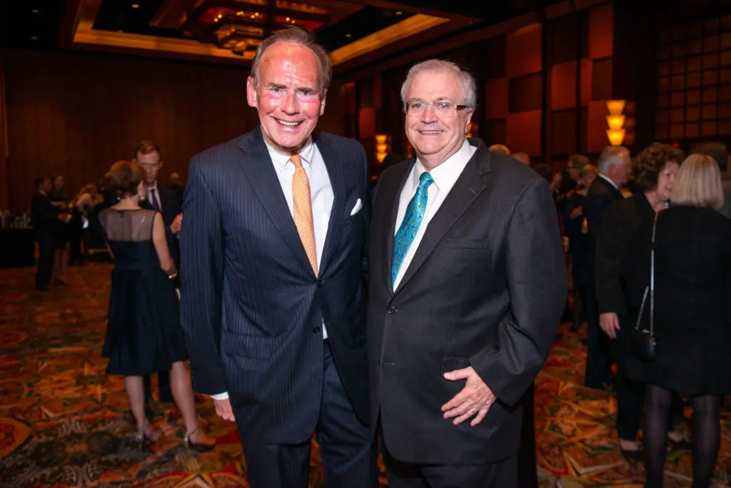 CBS newsman, Bob Schieffer interviews Secretary of State Rex Tillerson at MD Anderson's Conversation with a Living Legend at Hilton Americas Houston on December 6, 2018