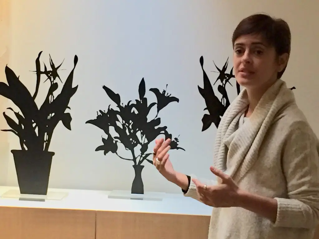 Joana P. Cardozo with selections from her photographic sculpture "Plastic Flowers Don't Die," 2018. $850 for each bouquet, through Foto Relevance, Houston. (info@fotorelevance.com, fotorelevance.com)