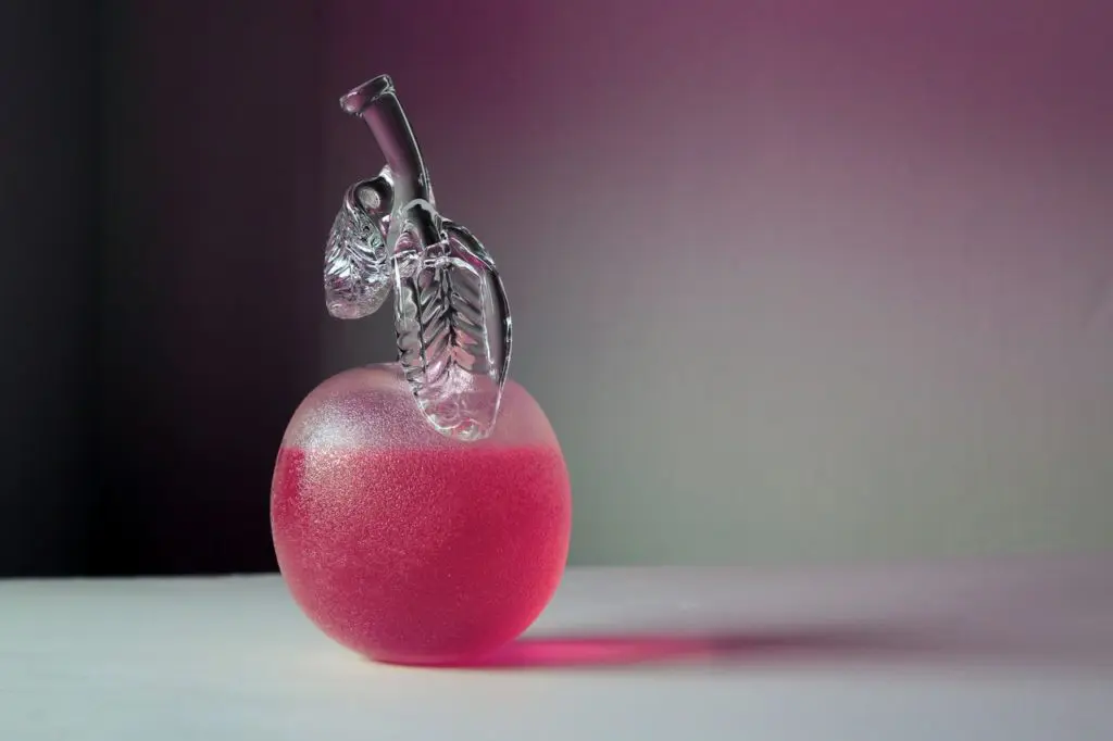 Liss LaFleur's "Apple (fist)," 2018. More than a mere piece of glass, this Dallas-area artist's sculpture filled with colored gelatin speaks to the complicated and ongoing battle for LGBT rights in America. The artist is featured in her first solo in 2019 at Galleri Urbane, Dallas in "Tutti Frutti" (January 12 – February 16). $2,800, through Galleri Urbane, Dallas. (Ree Willaford, art@galleriurbane.com, galleriurbane.com)