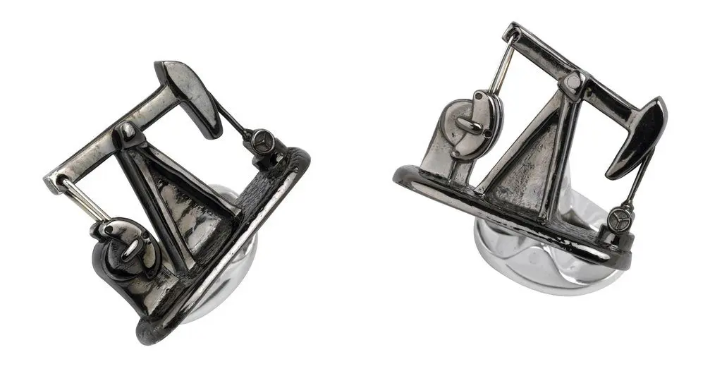 Deakin & Francis Oil derrick cufflinks, $416