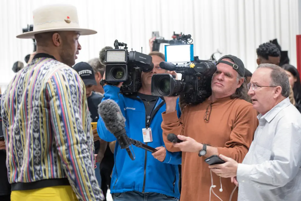 P.J. Tucker makes a media splash with his Giuseppe Zanotti sneaker. 