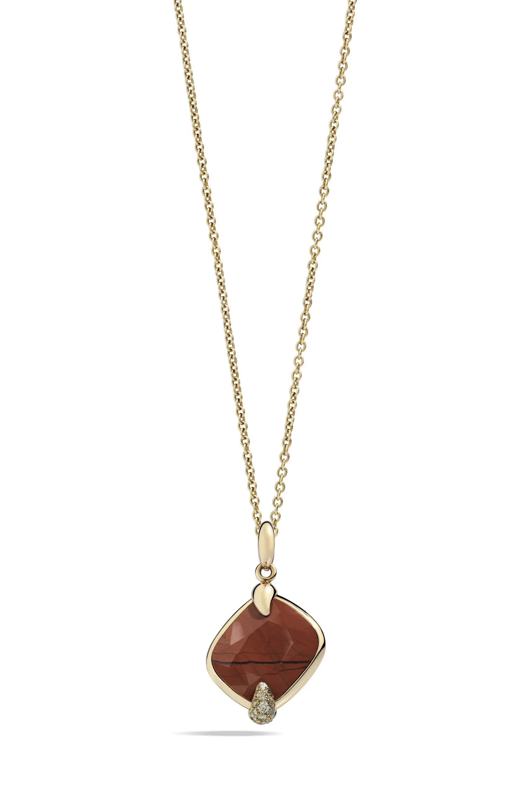 Pomellato red jasper pendant $5,200, at Neiman Marcus, Zadok Jewelers