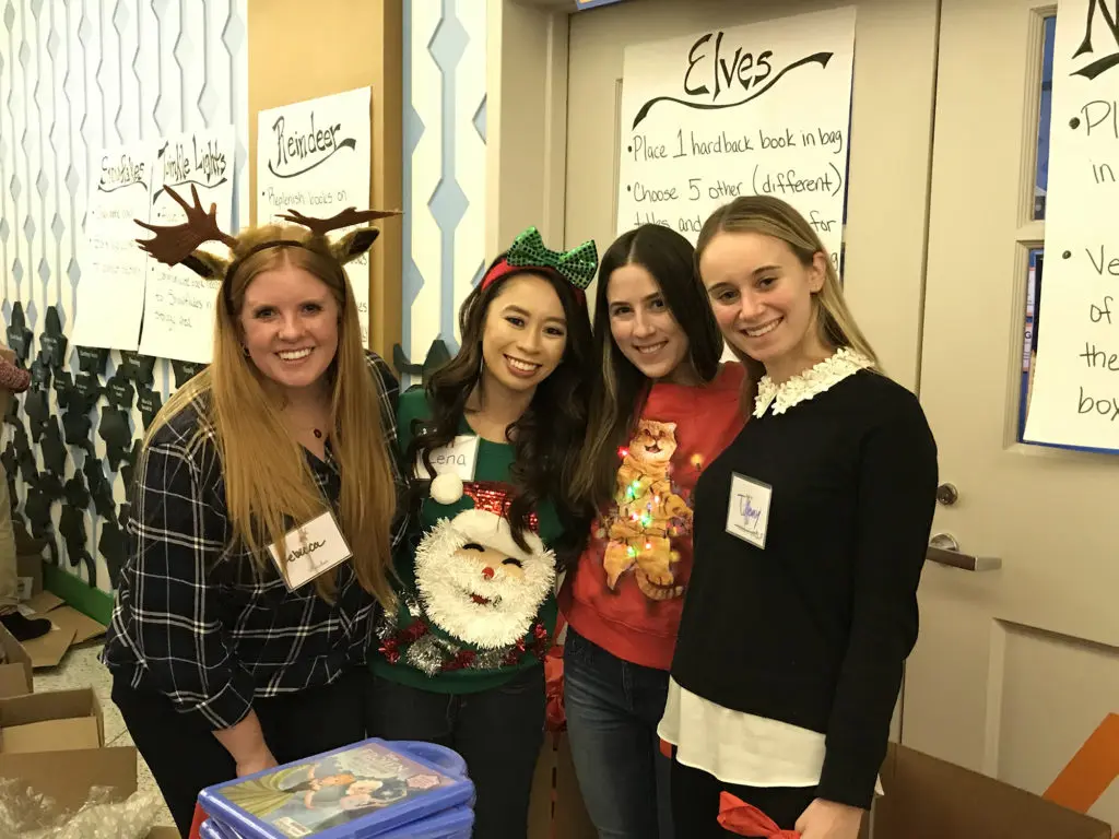 Barbara Bush Houston Literacy Foundation Young Professional Group Tacky Sweater party
