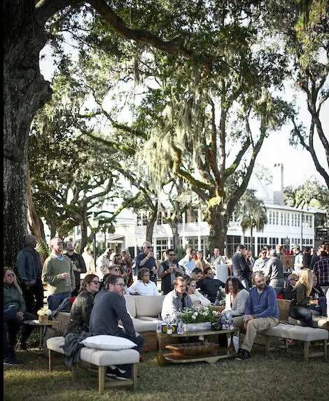 Cool and crisp sunny days greeted visitors to the Palmetto Bluff  'Music to Your Mouth' series (Photo by Bonjwing Lee)