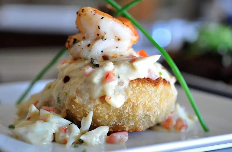The crab cake is almost as famous as the steaks at Killen's. 