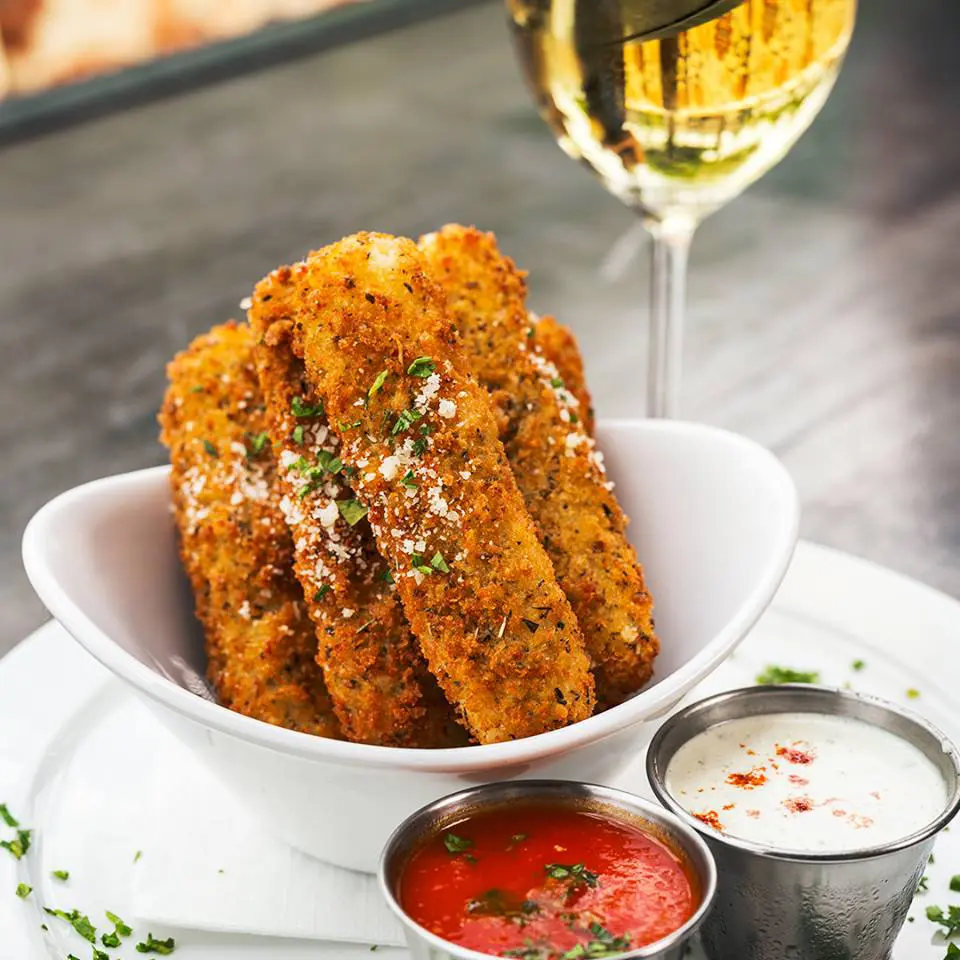 The menu's got Italian flair. 