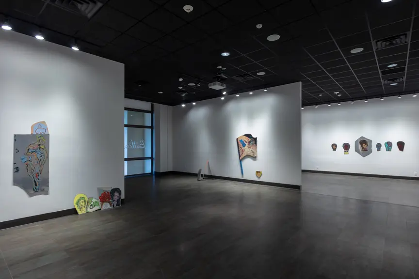 Oak Cliff painter, Keer Tanchak had the year's best exhibtion for her show   "Buttons/Crowns" at Mountain View College's Cliff Gallery. 