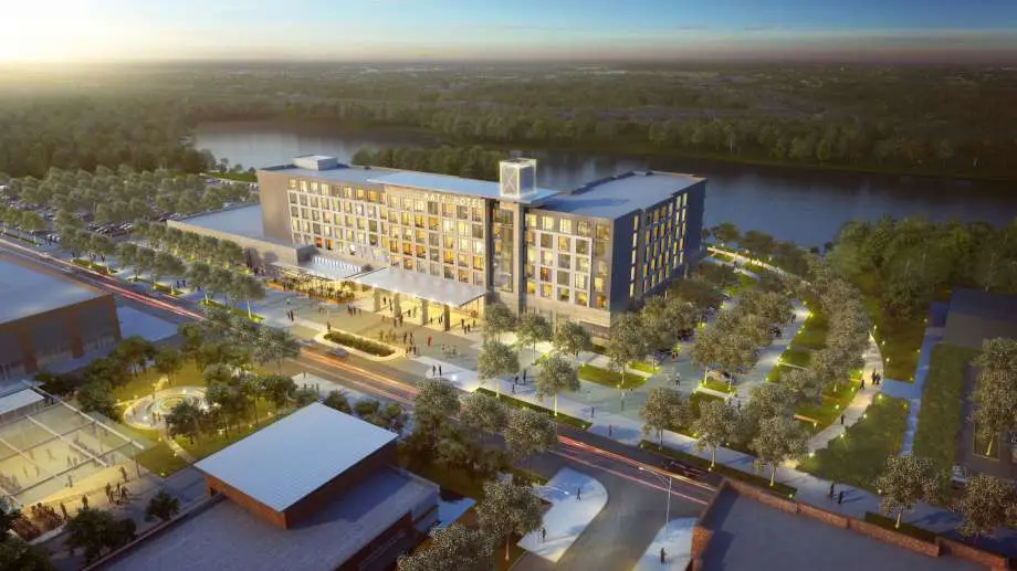The plans call for a 90-acre nature preserve with miles of wooden boardwalks and walking paths. 