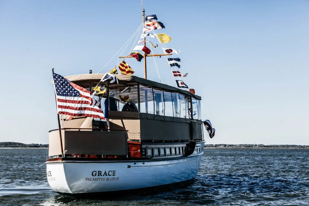 Guests can experience a luxury cruise aboard the property's antique yacht, the Grace.